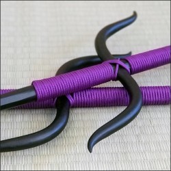 Manji Sai 1 - Black finish with purple cord