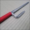 Jutte 5 - Stainless steel polished finish with red cord