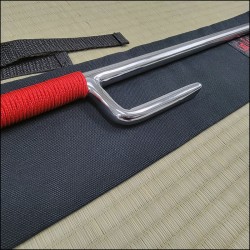Jutte 5 - Stainless steel polished finish with red cord