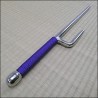 Jutte 5 - Stainless steel polished finish with purple cord