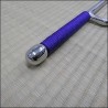 Jutte 5 - Stainless steel polished finish with purple cord