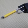 Jutte 5 - Stainless steel polished finish with yellow cord