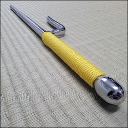 Jutte 5 - Stainless steel polished finish with yellow cord