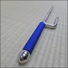 Jutte 6 - Stainless steel polished finish with blue cord