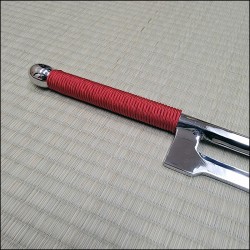 Jutte 4 - Stainless steel polished finish with red cord