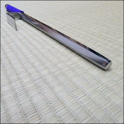 Jutte 1 - Stainless steel polished finish with purple cord