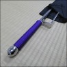 Jutte 2 - Stainless steel polished finish with purple cord