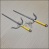 Sai 7 - Stainless steel polished finish with yellow cord