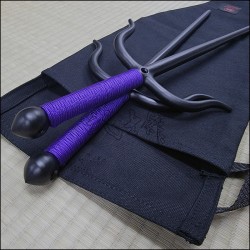 Sai 7 - Black finish with purple cord