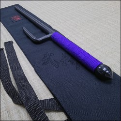 Jutte 6 - Black finish with purple cord