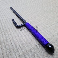 Jutte 6 - Black finish with purple cord