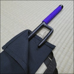 Jutte 6 - Black finish with purple cord