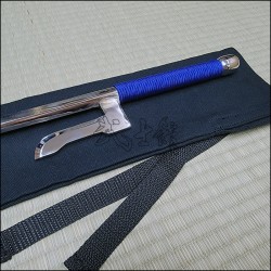 Jutte 3 - Stainless steel polished finish with blue cord