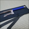 Jutte 3 - Stainless steel polished finish with blue cord