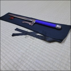 Jutte 3 - Stainless steel polished finish with purple cord