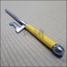 Jutte 3 - Stainless steel polished finish with yellow cord