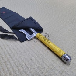 Jutte 3 - Stainless steel polished finish with yellow cord