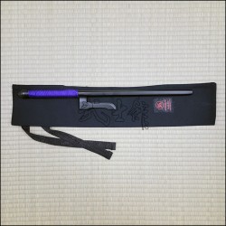 Jutte 4 - Black finish with purple cord