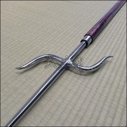 Nunti Bo  - Purple Heart with polished manji