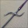 Nunti Bo  - Purple Heart with polished manji