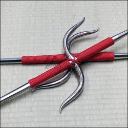 Manji Sai 1 - Stainless steel polished finish with red cord