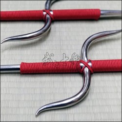 Manji Sai 1 - Stainless steel polished finish with red cord