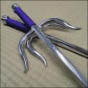 Sai 1 - Stainless steel polished finish with purple cord