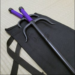 Sai 2 - Black finish with purple cord
