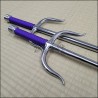 Sai 2 - Stainless steel polished finish with purple cord