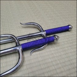 Sai 3 - Special Sai with polished finish and purple cord