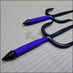 Sai 5 - Black finish with purple cord