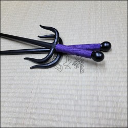 Sai 6 - Black finish with purple cord
