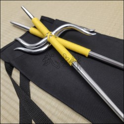 Manji Sai 1 - Stainless steel polished finish with yellow cord