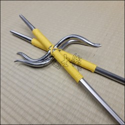 Manji Sai 1 - Stainless steel polished finish with yellow cord