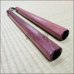 Nunchaku - Purpleheart Brown Cord