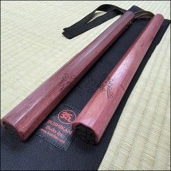 Nunchaku - Purpleheart Brown Cord