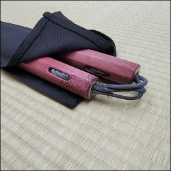 Nunchaku - Purpleheart Grey Cord