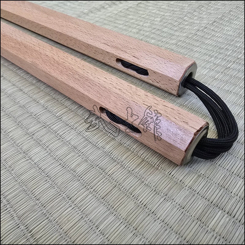 Nunchaku - Beech Black Cord