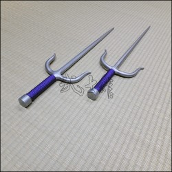 Sai 1 - Silver finish with purple cord