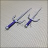 Sai 1 - Silver finish with purple cord