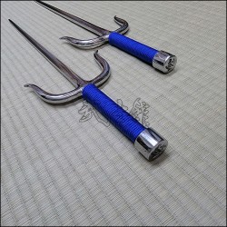 Sai 1 - Stainless steel polished finish with blue cord