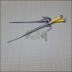 Sai 1 - Stainless steel polished finish with yellow cord