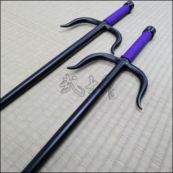 Sai 2 - Black finish with purple cord