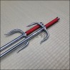 Sai 4 - Stainless steel polished finish with red cord