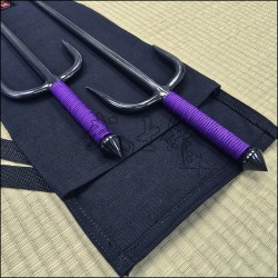 Sai 4 - Natural finish with purple cord