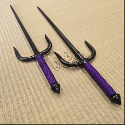 Sai 4 - Natural finish with purple cord