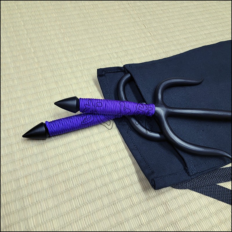 Sai 5 - Black finish with purple cord