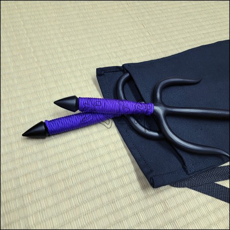 Sai 5 - Black finish with purple cord
