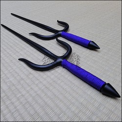 Sai 5 - Black finish with purple cord