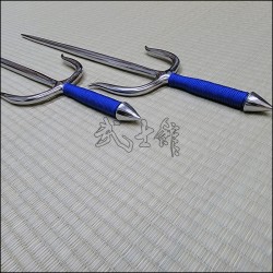 Sai 5 - Stainless steel polished finish with blue cord